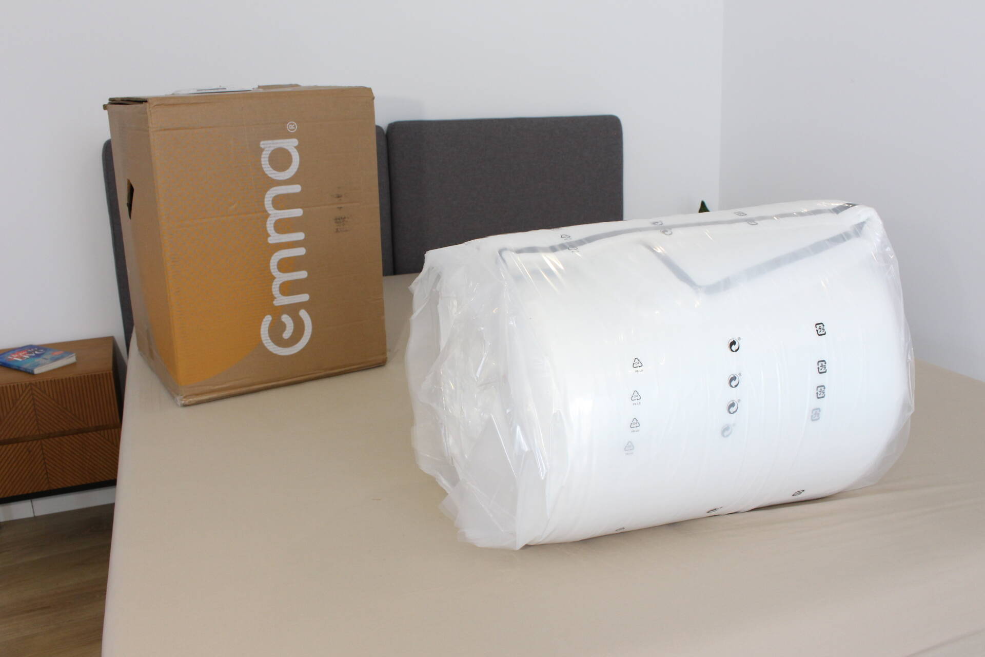 unboxing du surmatelas emma elite